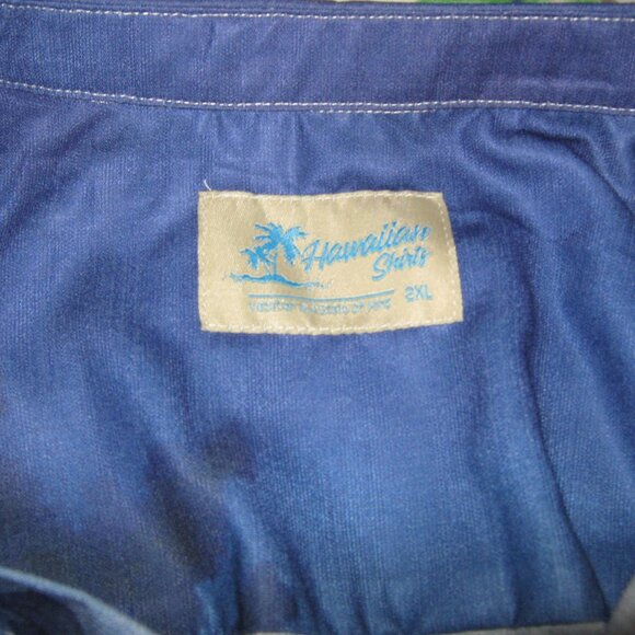 NWT TWO 2XL Unique Royaura Hawaiian Shirts Mt. Fuji and a Tropic Scene - Picture 9 of 15